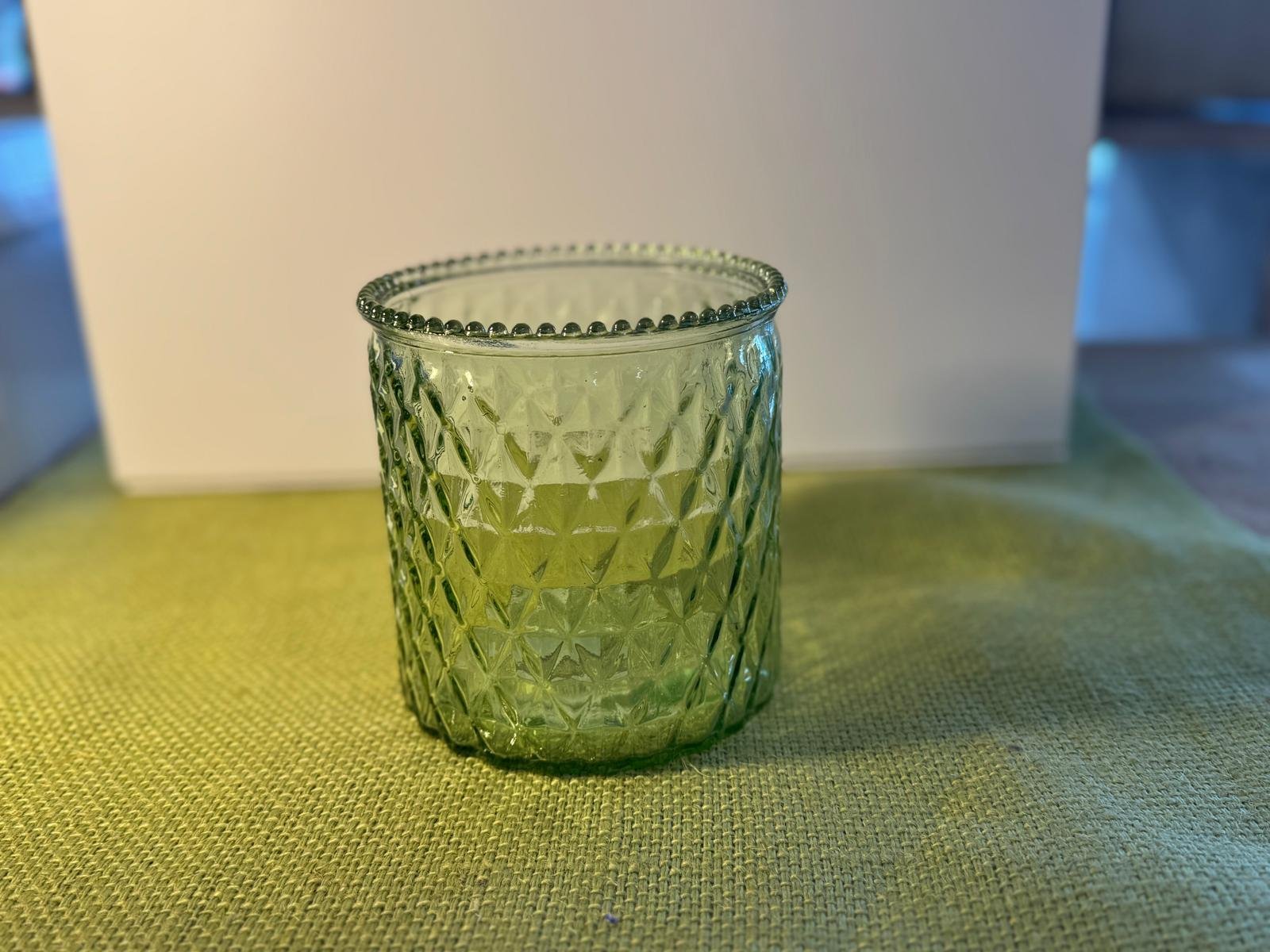 Emerald Quilt Jar